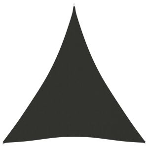 vidaXL toldo de vela triangular tela oxford gris antracita 5x7x7 m