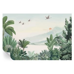 Papel pintado autoadhesivo oasis tropical 104x152 tulup