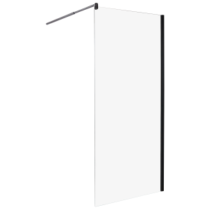 Mampara de ducha ahaus 90 x 190 cm negro