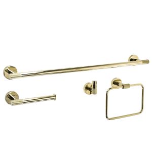 Rea juego de accesorios de baño grid gold 4 piezas, 60x8,5x5 cm