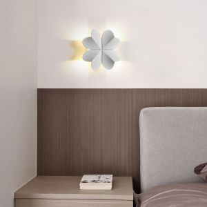 Aplique de pared interior y exterior aluminio impermeable 6000 k blanco