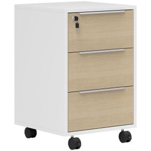 Cajonera de oficina 40x40x63.5 cm bicolor Homcom