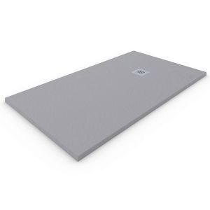 Plato de ducha resina extraplano. Gris claro ral: 7037 75x120cm
