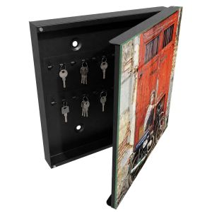 Caja de llaves 30x30x5 arte callejero, apertura derecha tulup