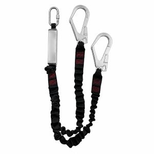 Doble eslinga elastica long 0,9m con absorbedor + conector aa011