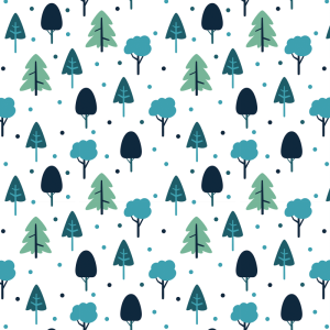 Papel pintado infantil bosque azul 60cm por 250cm