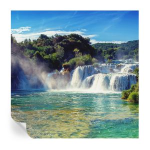 Murales autoadhesivos paisaje de cascada 250x250 tulup