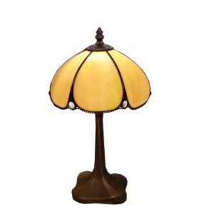 Lámpara sobremesa tiffany base con forma serie virginia ø 20cm