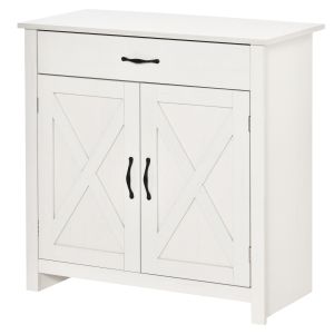 Aparador en mdf blanco 80x39.7x80 cm