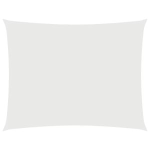 Toldo de vela rectangular tela oxford blanco 3,5x5 m