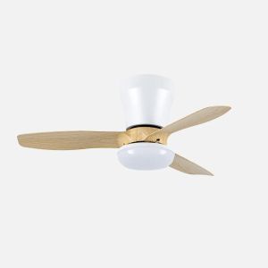 Ventilador dc cain 15w 1800lm blanco/haya 3aspas 62d 300 0k4200k6500kk regu