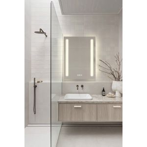 Espejo de baño duplo connect 100x80, app, antivaho y bluetooth