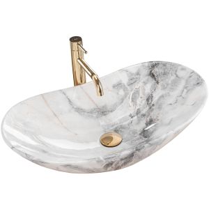 Rea lavabo sobre encimera royal granit, 62x36x16 cm