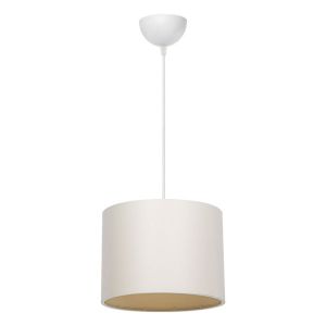 Lámpara coLGante E27 blanco crema difusor de luz d22x60 cm