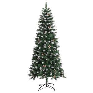 Árbol de navidad artificial con soporte PVC verde 150 cm es5225