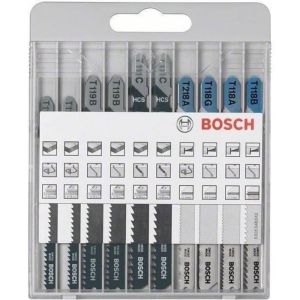 Surtido de hojas de sierra de calar - Bosch - 10 piezas - metal y madera -