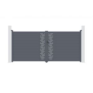 Puerta automática batiente arlberg 4m a.180cm + motor ranger b150