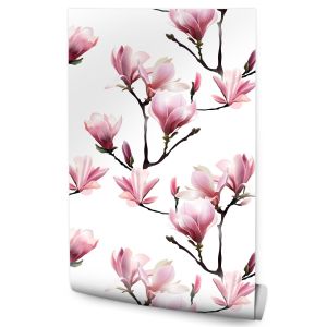 Papel Pintado Magnolia Flores Plantas Para El Dormitorio 53cm x 10m