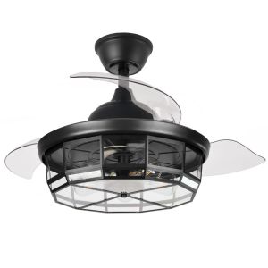 Ventilador de techo "tornado" con control remoto 5xE27 (32w motor dc 45db)