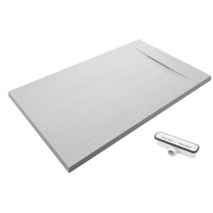 Plato de ducha 100x140 nilo gris claro ral 7035