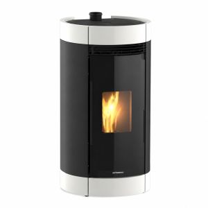 Estufa de pellets canalizable adna de 10 kw blanca