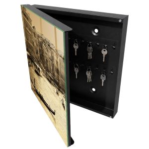 Caja para llaves 30x30x5 encanto urbano, apertura izquierda tulup