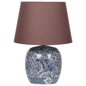 Lámpara de mesa neira porcelana marrón