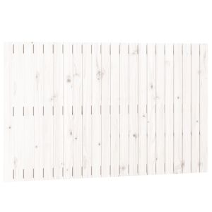 vidaXL cabecero de cama de pared madera maciza pino blanco 140x3x90 cm