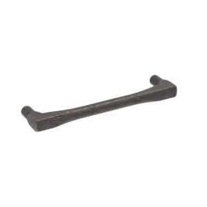 Tirador para mueble en zamac 555 dist entre ejes 128mm negro lote 25