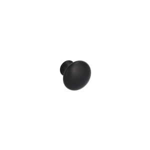 Pomo para muebles en zamac 25 mm de diam negro