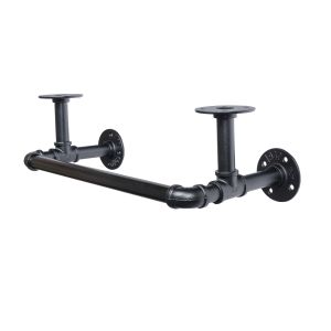 Soporte de balda rei 1523 | 530x165x215 mm | negro mate