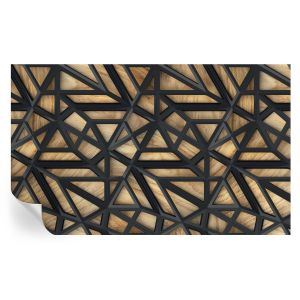 Papel pintado autoadhesivo conexión geométrica 416x254 tulup