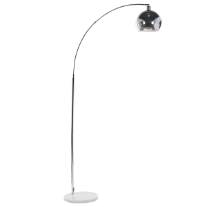 Lámpara de pie paroo metal plateado