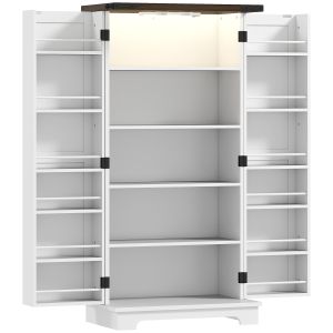 Aparador tablero de partículas blanco 60x40x120 cm