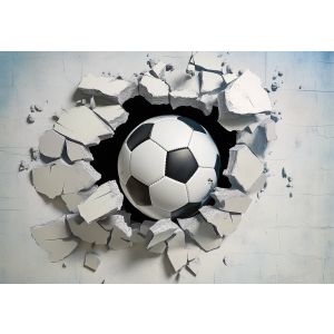 Papel pintado infantil fútbol 3d 400x280 fotomurales niño tnt