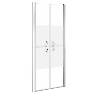 vidaXL puerta de ducha esg medio esmerilado 101x190 cm
