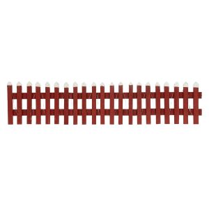 Valla decorativa navidad con LED, 90x21 cm rojo ECD Germany