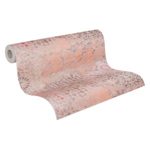 Livingwalls papel pintado pared de ladrillos rosa viejo 53 cm x 10.05 m