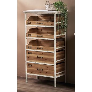 Mueble auxiliar macao 5c. 110 cms. 56x35x110 cms