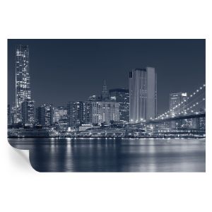 Papel pintado autoadhesivo ciudad nocturna 104x152 tulup