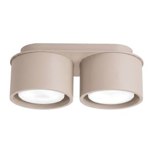 Plafones modo 2 taupe aluminio 21x8x10cm