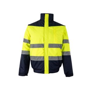 Cazadora bicolor av 2xl azul marino/amarillo fl£or