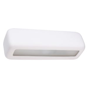 Lámpara de pared subani 1 blanco cerámica 33x10x10cm