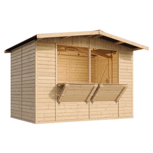 Caseta de jardín de madera - 336x263cm/6 m2 - Timbela m150