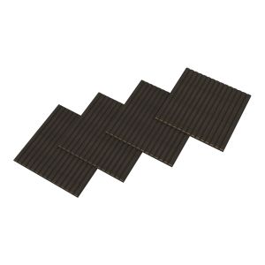 Set de 12 paneles acústicos vang 3d 4,32 m² lamas lineales - roble gris