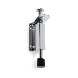 Tope de puerta rei 327 | 41x46x145 mm | acero brillo