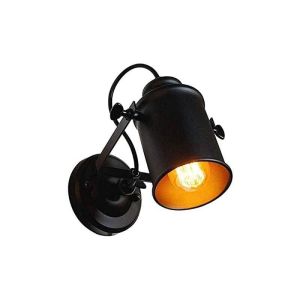 Aplique de pared vintage metal regulable E27 negro