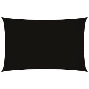 vidaXL toldo de vela rectangular tela oxford negro 2x4,5 m