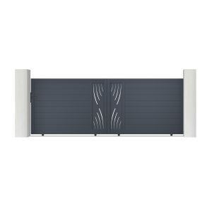 Pack puerta corredera automática 4m veleta a.140cm + motor ranger c300