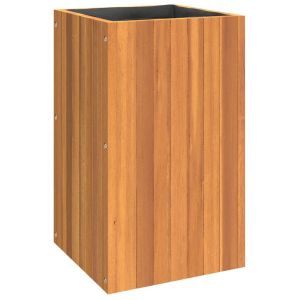 vidaXL jardinera de madera maciza de acacia 35x35x60 cm